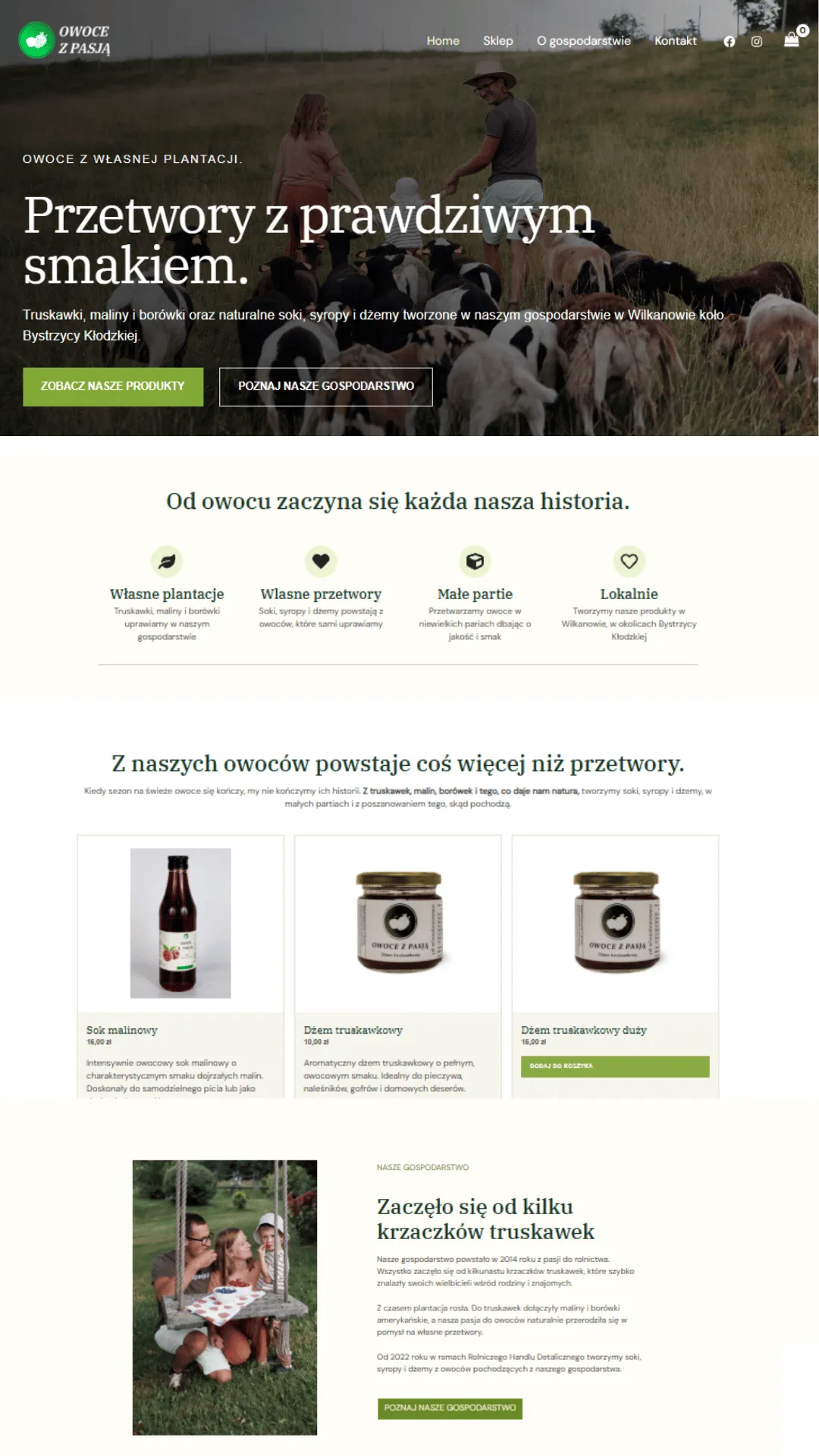Owoce z Pasją - nowa strona internetowa ze sklepem